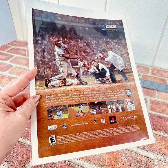 2005 MLB Baseball Ad Down to Smallest Details Y2K Scientist Print Ephemera - Picture 4 of 8